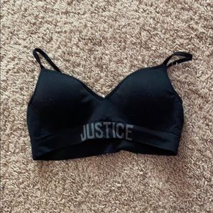 justice sports bra
